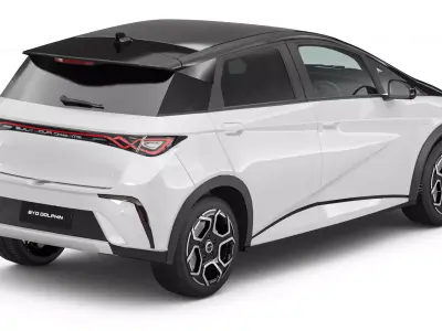 2026 BYD Dolphin Right Hand Drive with Interior  3D model