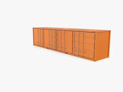 40ft Shipping Container Side Open High Cube 3D model