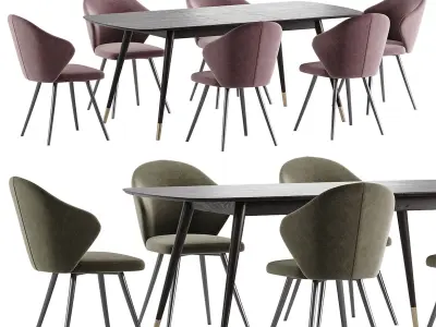 Dining set 164 3D model