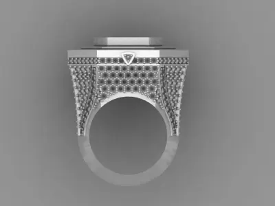 Antique Diamand Ring Women 3D Print model 3D print model purchase