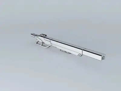 55 mm Anti-Materiel Sniper Rifle Free 3D model
