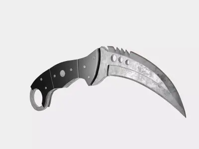 Talon Knife Game-Ready 3D Model Counter-Strike Inspired Low-poly 3D model