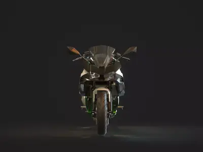 Base model Kawasaki Ninja 7 Hybrid 2024 3D model