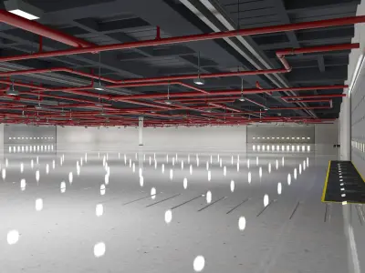 Exhibition Hall 16 interior 3D model