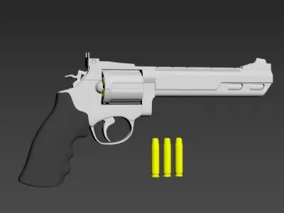 Revolver 3D 3D model purchase