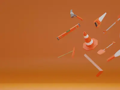 3d construction equipment Free 3D model