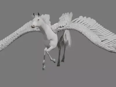 Pegasus Free low-poly 3D model