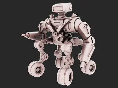 Robot tank 3D Print model 3D print model 3D Print Ready