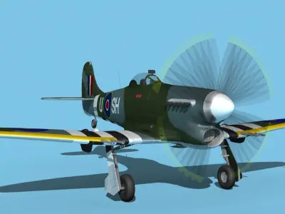 Hawker Hawker Tempest MK1 V10 3D model