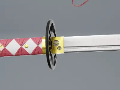Katana Ronin Red 3D model