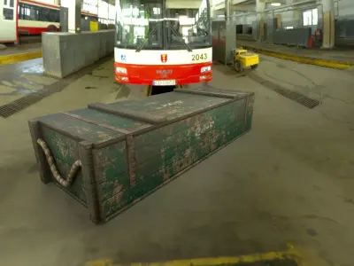 Military Ammo Crate  Game Ready 3D Model Free low-poly 3D model