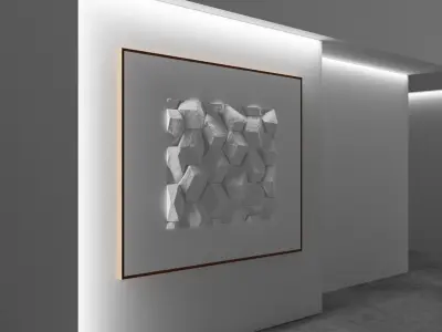 Big Painting - Minimalist Design Free 3D model