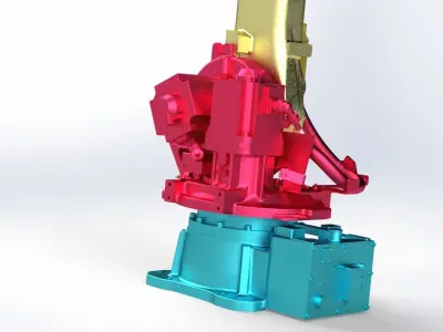 welding robot 3D model buy