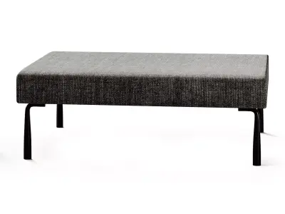 Et al AMBIT Backless fabric bench seating 3D model