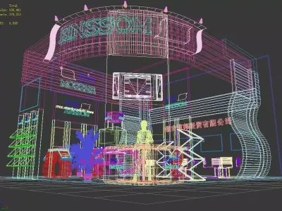 Exhibition - Area - 9X9-3DMAX2009-011 3D model