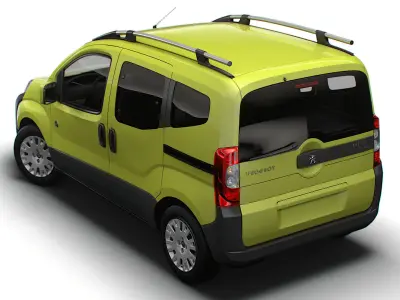 Peugeot Bipper Tepee Outdoor 2017 3D model