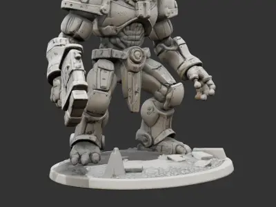 Heavy Battle Golem Commander 3D print model