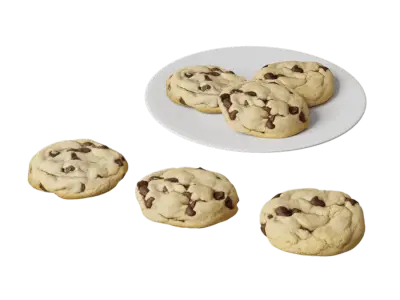  Chocolate Chip Cookies Food Model  purchase