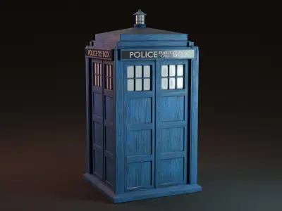 TARDIS Low-poly 3D model purchase
