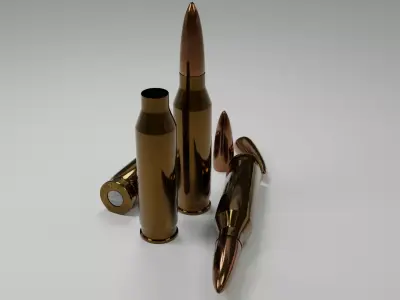 Cartridge Bullet Free 3D model