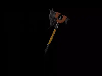sifi axe Free low-poly 3D model