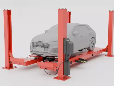 Car Lift Hunter L451 Model 3D model