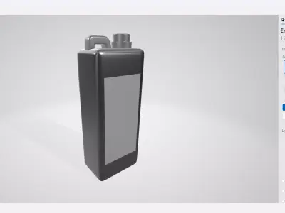 Product Mockup Jerrycan 1L 3D model