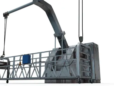 Window Cleaner Platform 3D model