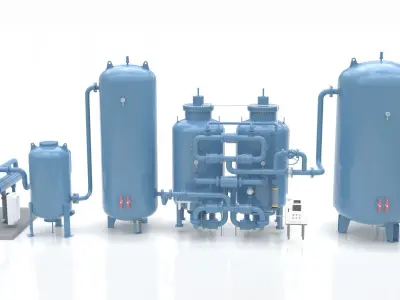 Nitrogen Generator Equipment 3D model