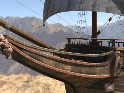 Galleon Ship 3D model by cgmonkey