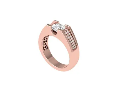 Wedding Ring 3D print model 87
