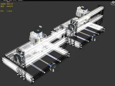 CNC linear guide CNC machine tools 3D model