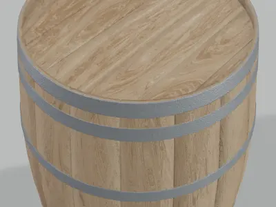 Light Toasted Bourbon Rundlet Barrel 3D model