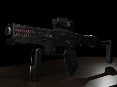 Sci-Fi Concept Gun Free 3D model