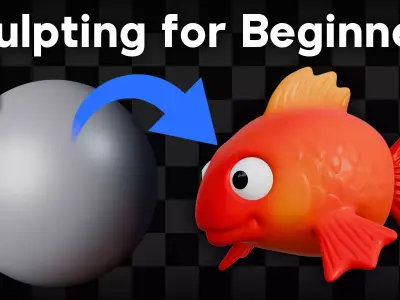 Cute Fish Sculpt - Free Project Files Free 3D model