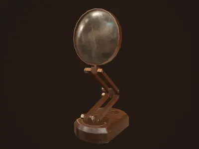 Magnifying glass - PBR Game Ready Low-poly 3D model