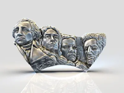 MOUNT RUSHMORE 3D print model