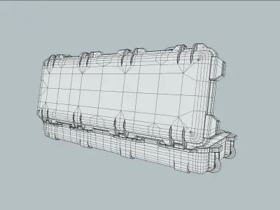 Rifle Case Box Free 3D model