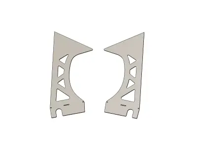 Front Strut Tower Reinforcement Weld on Plates E36 3D model