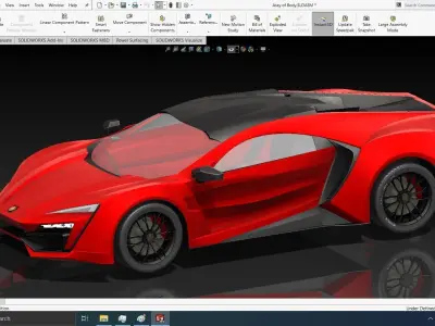 Sport Racing Car Lycan Free 3D model