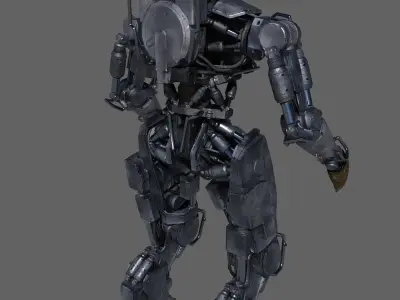 R-Soldier mid poly Low-poly 3D model
