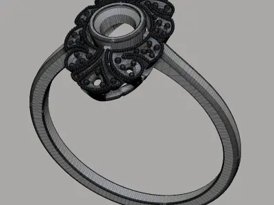 Antique Ring 3D print model