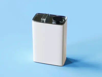 Paint Can 1 Gallon F-Style Oblong 3D Model 3D model