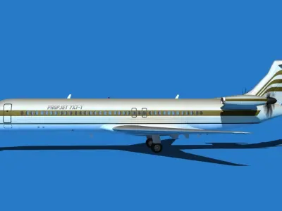 Boeing 7X7-1 Jet Fan V106 3D model