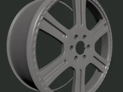 Car rim 9 Low-poly 3D model