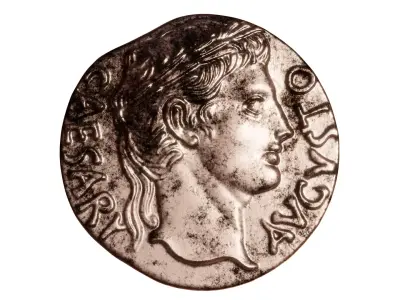 ancient rome coin-victory over Parthia 3D print model