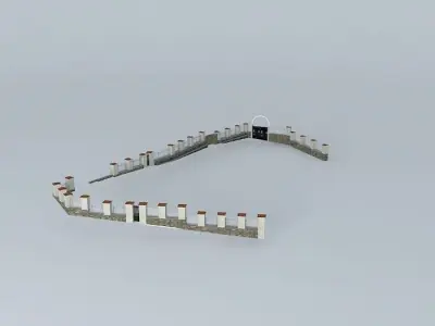 Church fence 3D model