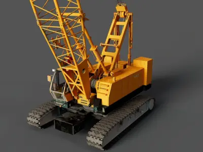 Crawler Crane 3D model get