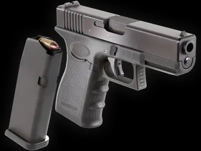 VR Ready G19 Low Poly Low-poly 3D model