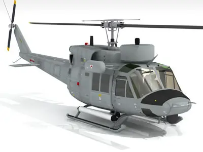 B 212 Navy 3D model